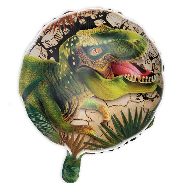 Dinosaurier Folienballon, heliumgeeignet, Ø 35cm Dinosaurier Folienballon, heliumgeeignet, Ø 35cm von Santex