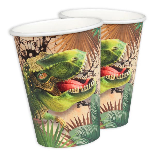 Dinosaurier Partybecher im 10er Pack, 270ml Dinosaurier Partybecher im 10er Pack, 270ml von Santex