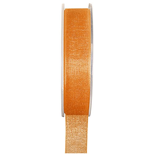 Einfarbiges Organza Deko-Band 40 mm orange von Santex
