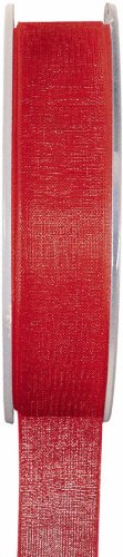 Geschenkeband Organza Band rot 6 mm x 20,00 m von Santex