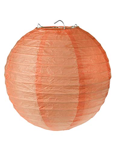 Laternen 20 cm 2 Stück apricot - Papierlaternen Lampions Ballon Papierlampion Windlichter - 4312 von Santex