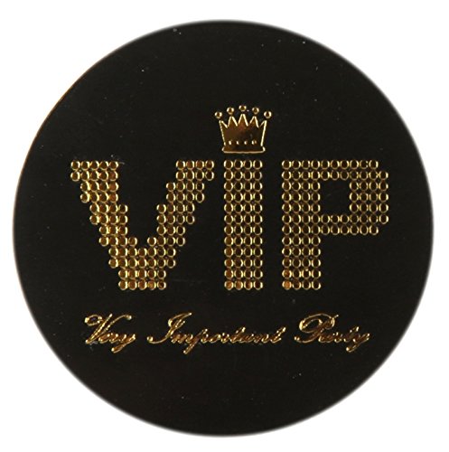 NEU Konfetti VIP, Ø 3,5 cm, schwarz, 50 Stück von Santex