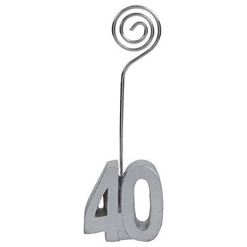 NEU Notizhalter Zahl 40, Silber, 2 Stück NEU Notizhalter Zahl 40, Silber, 2 Stück von Santex