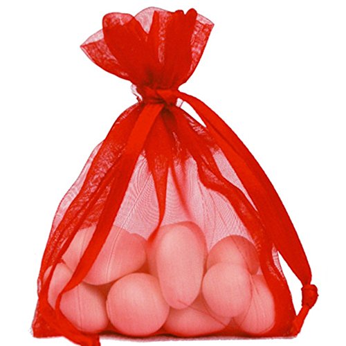 NEU Organzabeutel, 12x17 cm, rot, 6 Stück von Santex