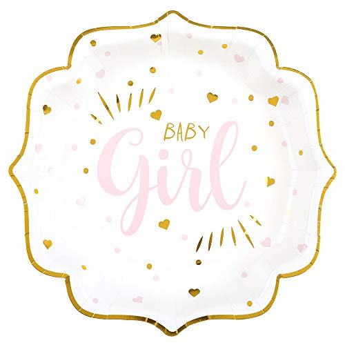 Pappteller Baby Shower Girl 21 cm, Rosa, 10 Stück Pappteller Baby Shower Girl 21 cm, Rosa, 10 Stück von Santex