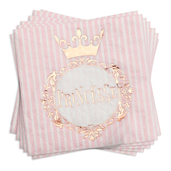 Prinzessin Servietten im 20er Pack, 25cm x 25cm von Santex