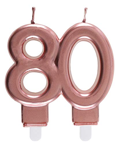 Santex 6932-80, Kerze des Alters, 80 Jahre, Roségold Santex 6932-80, Kerze des Alters, 80 Jahre, Roségold von Santex