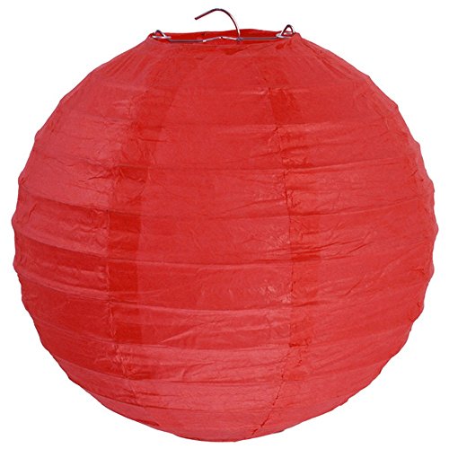 Santex Laternen 30 cm 2 Stück rot - Papierlaternen Lampions Ballon Papierlampion Windlichter - 4313 von Santex