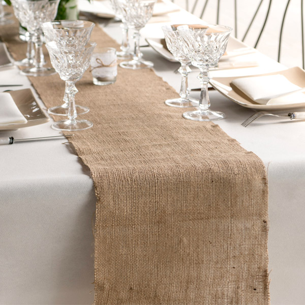 Tischläufer aus Jute, naturfarben, 5m x 28cm Tischläufer aus Jute, naturfarben, 5m x 28cm von Santex