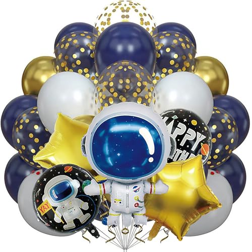 Sanu Belle Astronaut Geburtstag Deko Kit,XXL Astronaut Folienballons Helium Luftballons für Jungen Mädchen Kinder geburtstag Party,Kind Geburtstagsdeko,Kinderspielzeug,Geburtstagsgeschenk 209006 von Sanu Belle