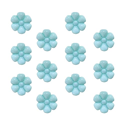 Sanu Belle Blumen Folienballon 12 Stück Blau 20 Zoll Gänseblümchen Helium Luftballons für Party,Valentinstag,Hochzeit,Verlobung,Muttertag,Anniversary,Geburtstagsdeko 214018 von Sanu Belle