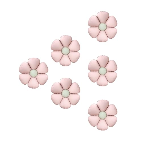 Sanu Belle Blumen Folienballon 6 Stück Rosa 20 Zoll Gänseblümchen Helium Luftballons für Party,Valentinstag,Hochzeit,Verlobung,Muttertag,Anniversary,Geburtstagsdeko 215002 von Sanu Belle