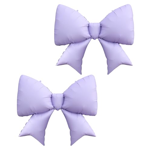 Sanu Belle Große Schleife Folienballon 2 Stück Lila 38 Zoll Schleifenballons Helium Luftballons für Party,Valentinstag,Hochzeit,Verlobung,Mutterta,Geburtstagsdeko 204015 von Sanu Belle