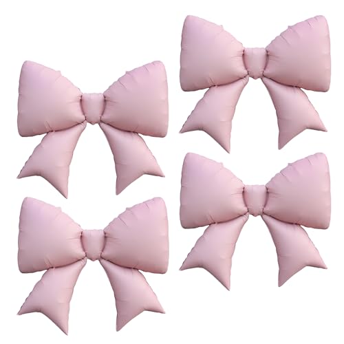 Sanu Belle Große Schleife Folienballon 4 Stück Rosa 38 Zoll Schleifenballons Helium Luftballons für Party,Valentinstag,Hochzeit,Verlobung,Mutterta,Geburtstagsdeko 204019 von Sanu Belle