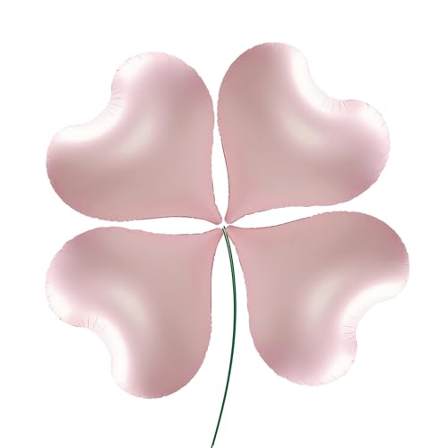 Sanu Belle Herz Folienballon 4 Stück Rosa 24 Zoll Herzluftballons Hochzeit Herzballons Helium für Party,Valentinstag,Hochzeit,Verlobung,Muttertag,Geburtstagsdeko 205021 von Sanu Belle