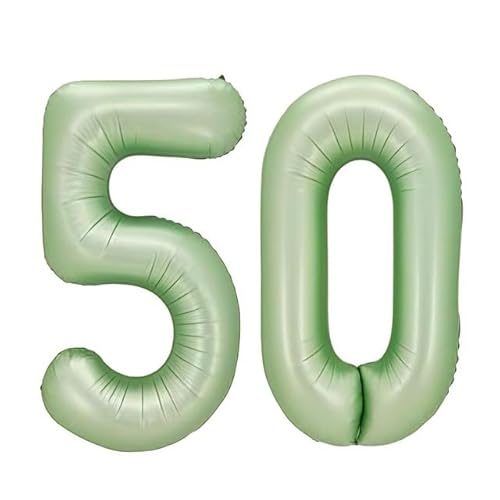 Sanu Belle Olivgrün Zahlen Luftballon 50 Geburtstag Happy Birthday 40 Zoll Folienballon 50 Kinder Jungen Mädchen Jahrestag Party Deko Zahlenballon 50 Olive Green 202136 von Sanu Belle