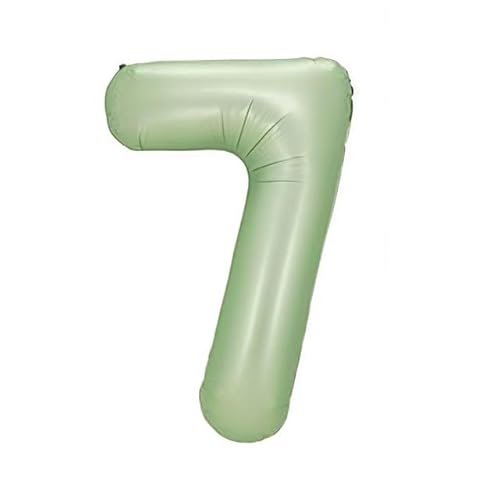 Sanu Belle Olivgrün Zahlen Luftballon 7 Geburtstag Happy Birthday 40 Zoll Folienballon 7 Kinder Jungen Mädchen Jahrestag Party Deko Zahlenballon 7 Olive Green 202120 von Sanu Belle