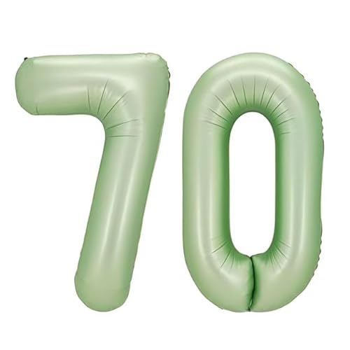 Sanu Belle Olivgrün Zahlen Luftballon 70 Geburtstag Happy Birthday 40 Zoll Folienballon 70 Kinder Jungen Mädchen Jahrestag Party Deko Zahlenballon 70 Olive Green 202138 von Sanu Belle