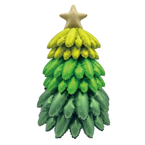 Sanu Belle XXL Grünverlauf Weihnachtsbaum Folienballons 37 Inch Wiederverwendbare Weihnachtsbaum Luftballons für Weihnachtsparty Dekoration Winterurlaubsdeko 217002 von Sanu Belle