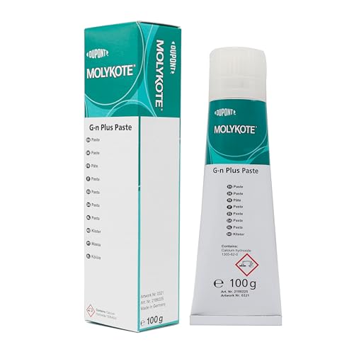 Molykote G-N Plus Paste 100g Einlaufschmierfett Lager Getriebe Getriebe Schmierung Gewindeanschluss für Montage & Einlauf von Metallkomponenten Extremdruck Schwarz von Sanyi