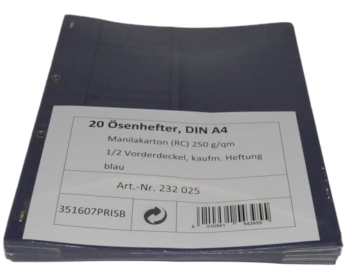 Ösenhefter blau A4-20 Stück Ösenhefter blau A4-20 Stück von Saphir-Tec
