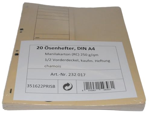 Ösenhefter chamois A4-20 Stück Ösenhefter chamois A4-20 Stück von Saphir-Tec