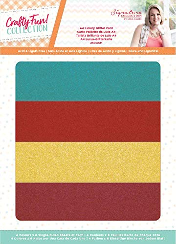 Sara Signature S-CF-GLITTER Crafty Fun Geschenkkarten, A4, Glitzerpapier, Multi Sara Signature S-CF-GLITTER Crafty Fun Geschenkkarten, A4, Glitzerpapier, Multi von Sara Signature