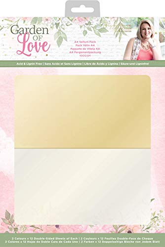 Sara Signature S-GOL-VELLUM Pergamentpackung Garden of Love, A4, Multi von Sara Signature