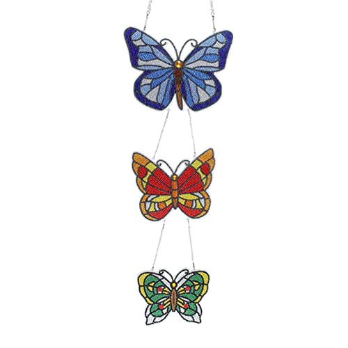 Sarah Duke 5D DIY Diamond Painting Kranz, Diamant Painting Kits, 3er Schmetterling Diamont Painting Anhänger Wanddekor Türverzierung für Home Dekor Sarah Duke 5D DIY Diamond Painting Kranz, Diamant Painting Kits, 3er Schmetterling Diamont Painting Anhänger Wanddekor Türverzierung für Home Dekor von Sarah Duke