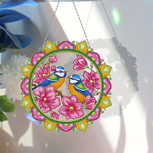 Sarah Duke 5D DIY Diamond Painting Kranz Bilder Anhänger Deko Malerei Kits Weihnachten Kranz Wanddekor Türdekor von Sarah Duke
