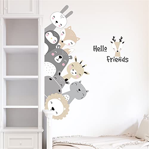 Sarah Duke Wandsticker Kinderzimmer, Cartoon Lächeln Tiere Wandtattoo, DIY Kinder Aufkleber Selbstklebend, Kinder Wandaufkleber Geschenk Deko Sarah Duke Wandsticker Kinderzimmer, Cartoon Lächeln Tiere Wandtattoo, DIY Kinder Aufkleber Selbstklebend, Kinder Wandaufkleber Geschenk Deko von Sarah Duke
