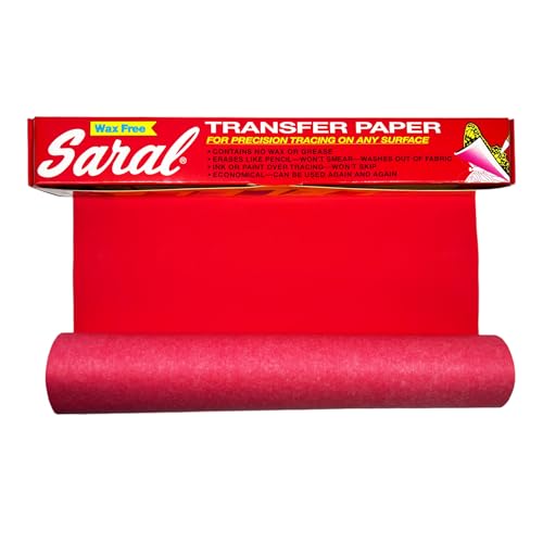 Saral Transferpapier (Transparent), rot, 12.5 in x 12 ft von Saral