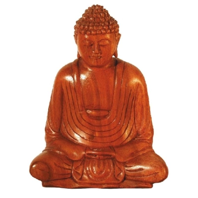 Buddha Gautama Im Lotussitz Braun 15 Cm von Saraswati
