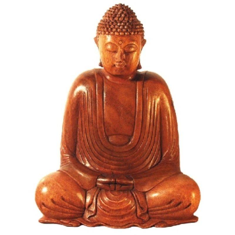 Buddha Gautama Im Lotussitz Braun 25 Cm von Saraswati