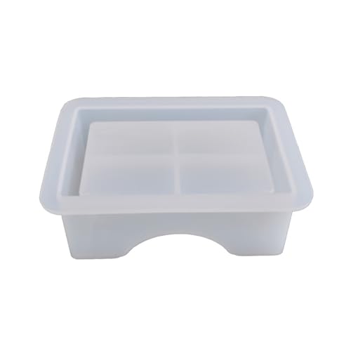 Harzformen-Set mit Aufbewahrungsbox-Set für Epoxidguss, quadratisch, rund, Wabenform, Tassenmatte, Form, Kunst, rundes Tablett, Silikon für Epoxidharz von Sarhula