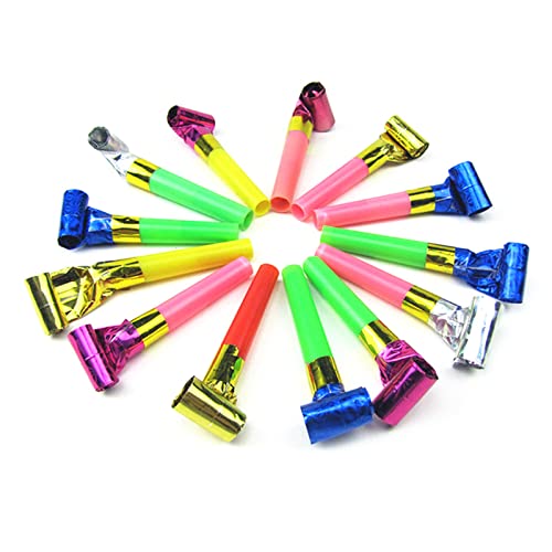 Sarhula 100 Stück Blowing Dragon Funny Paper Party Blowouts Gebläse Noisemaker für Neujahrsparty Geburtstag Drache von Sarhula