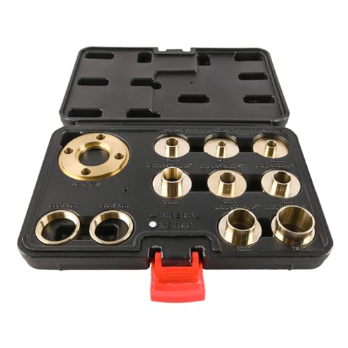 Sarini 11-teiliger Oberfräsen-Führungshülsensatz mit Kontermutter-Adapter und Aufbewahrungsbox zur einfachen Organisation. Kompatibel mit Mehreren Oberfräsen-Vorlagen für Holzbearbeitungsaufgaben. Sarini 11-teiliger Oberfräsen-Führungshülsensatz mit Kontermutter-Adapter und Aufbewahrungsbox zur einfachen Organisation. Kompatibel mit Mehreren Oberfräsen-Vorlagen für Holzbearbeitungsaufgaben. von Sarini