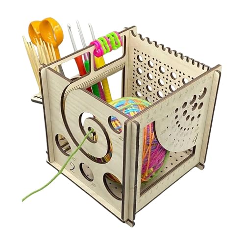 Sarini All-in-One Garnschale aus Holz, Multifunktionale Garnschale zum Stricken, Häkelset Garnschalen zum Häkeln, Häkelkorb Organizer, Strickschale, Stricktasche Sarini All-in-One Garnschale aus Holz, Multifunktionale Garnschale zum Stricken, Häkelset Garnschalen zum Häkeln, Häkelkorb Organizer, Strickschale, Stricktasche von Sarini