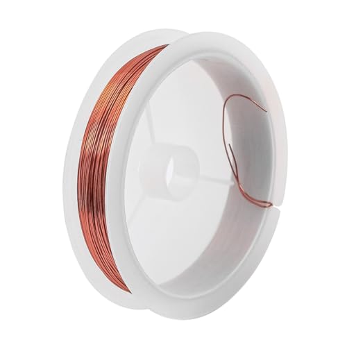 Sarini Kupferdraht,Magnetdraht,emaillierter Magnetwickeldraht,natürliche Temperaturbeständigkeit,häufig verwendet für Transformatorinduktoren,0,4 mm x 15 m Sarini Kupferdraht,Magnetdraht,emaillierter Magnetwickeldraht,natürliche Temperaturbeständigkeit,häufig verwendet für Transformatorinduktoren,0,4 mm x 15 m von Sarini