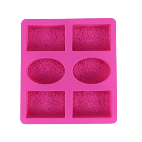 Sarngk Silikon Seifen Form für die Seifen Herstellung 3D 6 Formen Oval Rechteck Seifen Form Handgemachtes Blumen Bad KüChe Seifen Form Sarngk Silikon Seifen Form für die Seifen Herstellung 3D 6 Formen Oval Rechteck Seifen Form Handgemachtes Blumen Bad KüChe Seifen Form von Sarngk