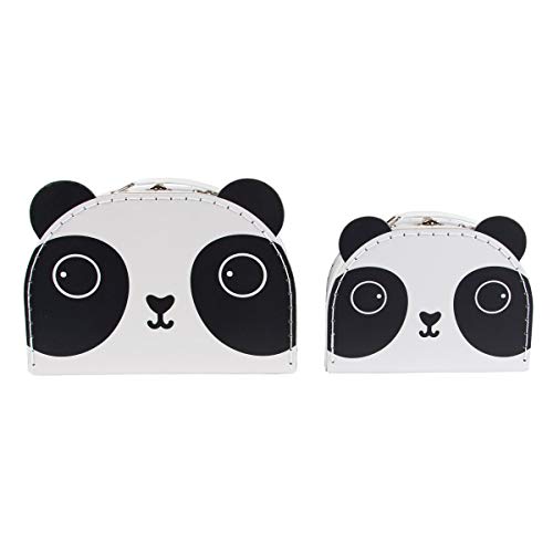 Zwei kleine Koffer Pandabär im Set - ideal zur Aufbewahrung von Bastelutensilien, Krimskrams, etc. Zwei kleine Koffer Pandabär im Set - ideal zur Aufbewahrung von Bastelutensilien, Krimskrams, etc. von Sass & Belle
