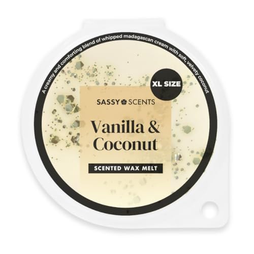 Sassy Shop Wax - Duftwachs – Größe XL – 70 g (Vanille und Kokosnuss) von Sassy Shop Wax