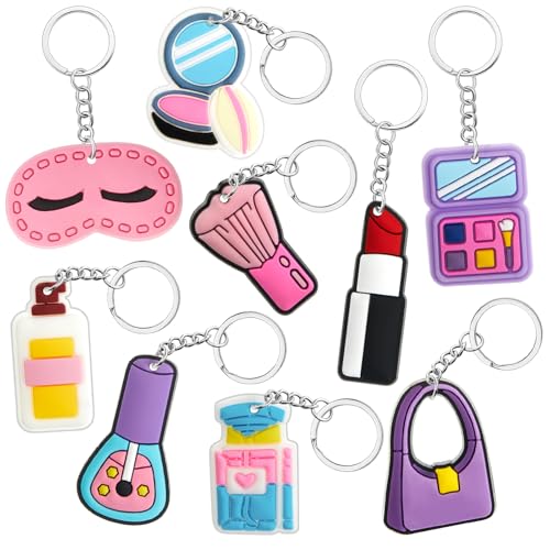 Sasylvia 36 Stück Make-up-Partygeschenke, 9 Stile, Make-up-Schlüsselanhänger, Geburtstagsparty-Dekorationen für Babypartys Sasylvia 36 Stück Make-up-Partygeschenke, 9 Stile, Make-up-Schlüsselanhänger, Geburtstagsparty-Dekorationen für Babypartys von Sasylvia