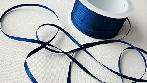 Schleifenband 50m x 3mm DUNKELBLAU blau SATINBAND Geschenkband DEKOBAND Schleifenband 50m x 3mm DUNKELBLAU blau SATINBAND Geschenkband DEKOBAND von Satin 40mm