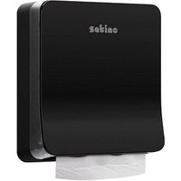 Satino Papierhandtuchspender HYGINITY Interfold S PT2 System 333413 schwarz Kunststoff von Satino