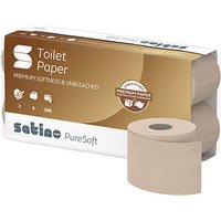 Satino by wepa Toilettenpapier PureSoft 3-lagig Recyclingpapier, 64 Rollen von Satino by wepa