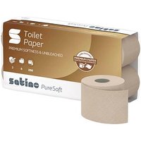 Satino by wepa Toilettenpapier PureSoft 3-lagig Recyclingpapier, 72 Rollen von Satino by wepa