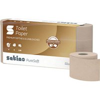 Satino by wepa Toilettenpapier PureSoft 4-lagig Recyclingpapier, 56 Rollen von Satino by wepa