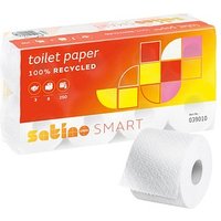 Satino by wepa Toilettenpapier SMART 3-lagig Recyclingpapier, 8 Rollen von Satino by wepa