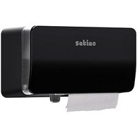 Satino Toilettenpapierspender HYGINITY MT1 System 333427 schwarz Kunststoff Satino Toilettenpapierspender HYGINITY MT1 System 333427 schwarz Kunststoff von Satino